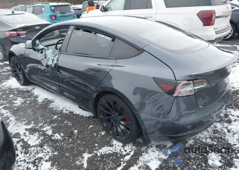 2022 Tesla Model 3 Performance Dual Motor All-Wheel Drive из США, поврежденный, VIN 5YJ3E1EC7NF102959